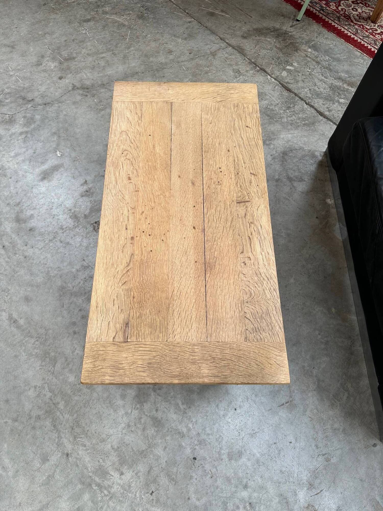 Solid oak side table