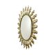 Mid Century Copper Plated Metal Sun Mirror Deknudt Convex 50cm