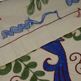 Hand-knotted rug, vintage Turkish rug 44x96 cm