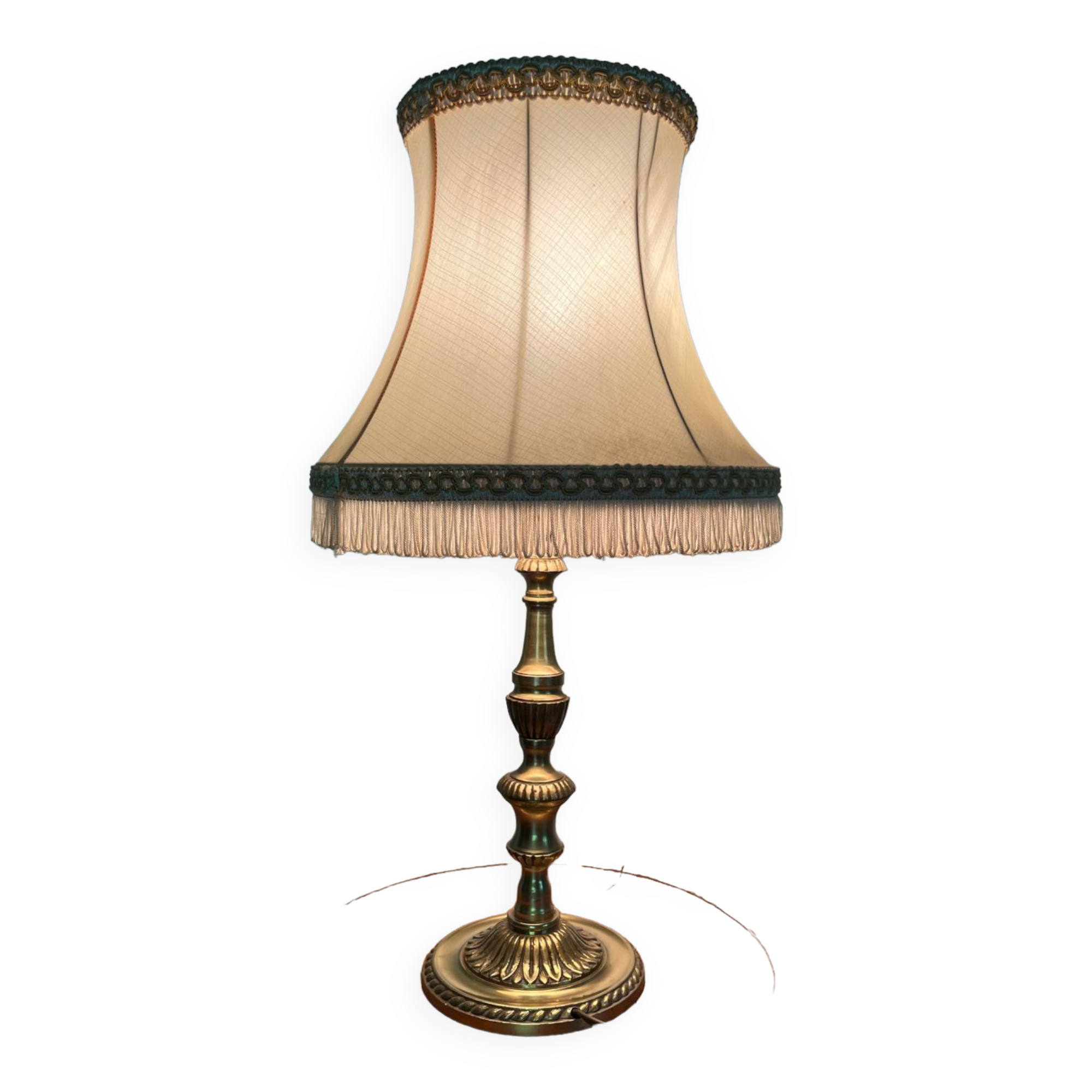 Bronze foot bedside lamp