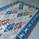 Vintage Turkish kilim, handwoven, 200x295 cm.