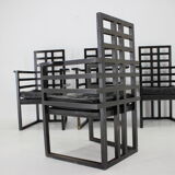 4 chaises Josef Hoffmann Armloffel fabriquées par Wittmann, Autriche