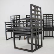 Set of Four Josef Hoffmann Armloffel Chairs Made By Wittmann,Austria