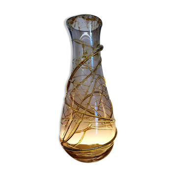 Crystal vase Val Saint Lambert by Alfred Collard, 1996