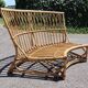 Vintage rattan sofa by Audoux Minet