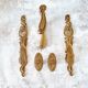 Door handle hardware and 2 French bronze furniture handles