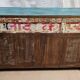 Old merchant's counter in Burmese teak.