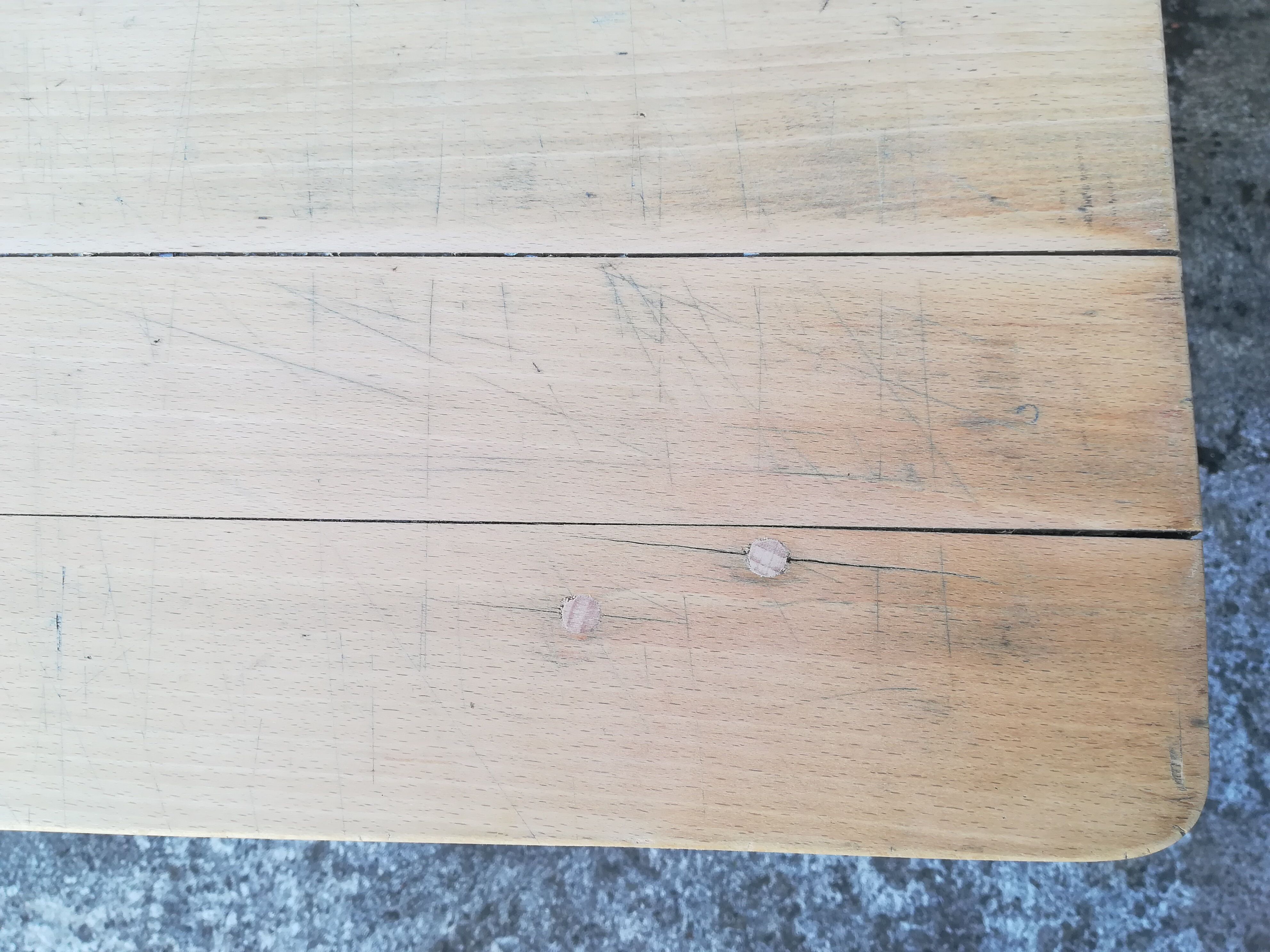 Beech farmhouse table