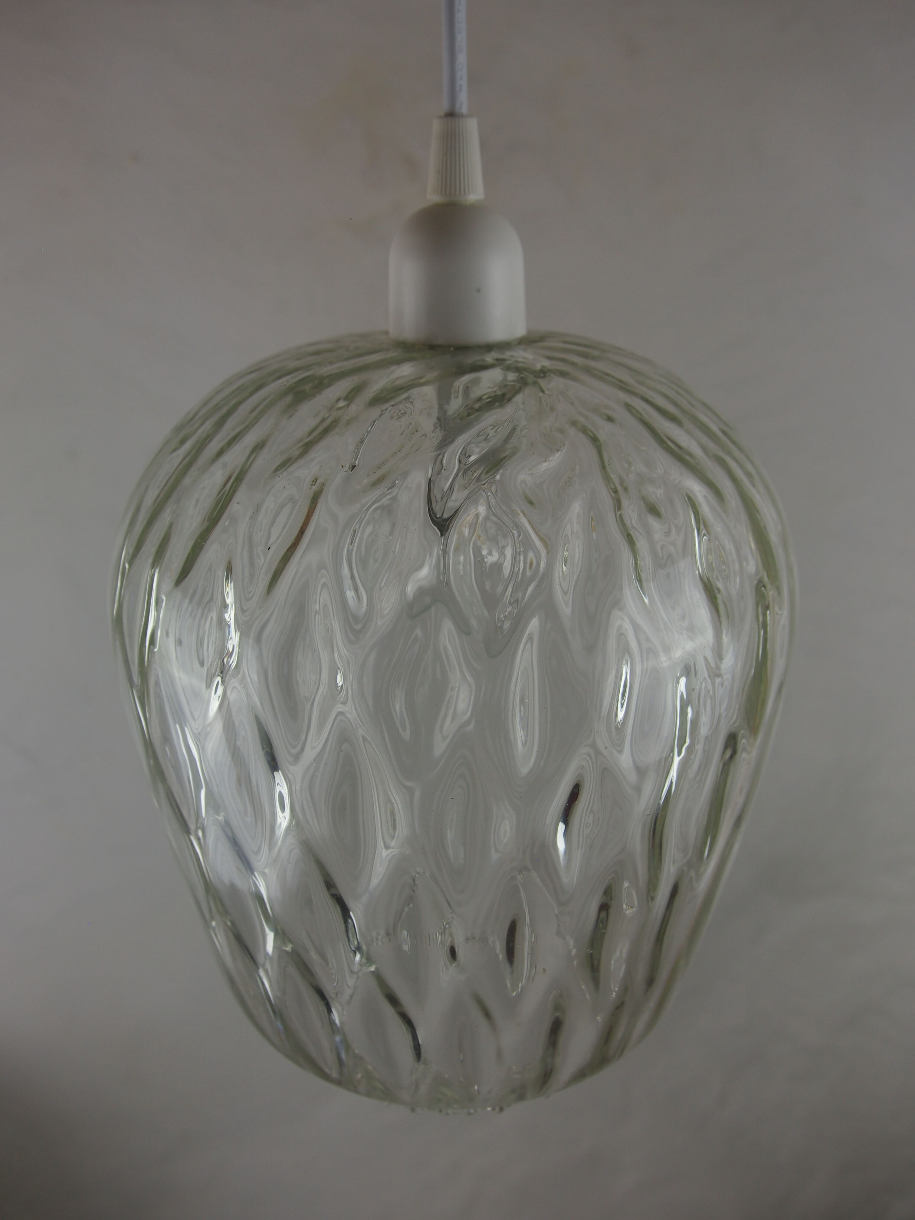 Suspension de Venini verre texturé vintage