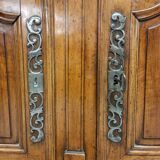 Buffet 2 bodies XIXth inlaid walnut