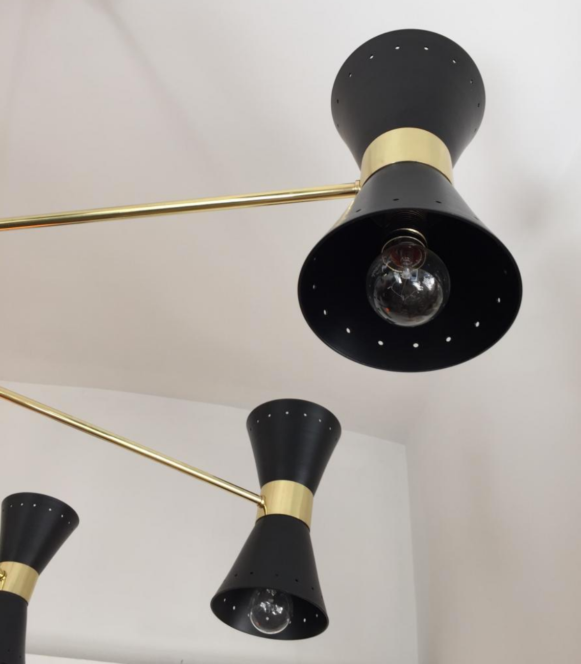 Chandelier in the style of the Italian creations of the 50s