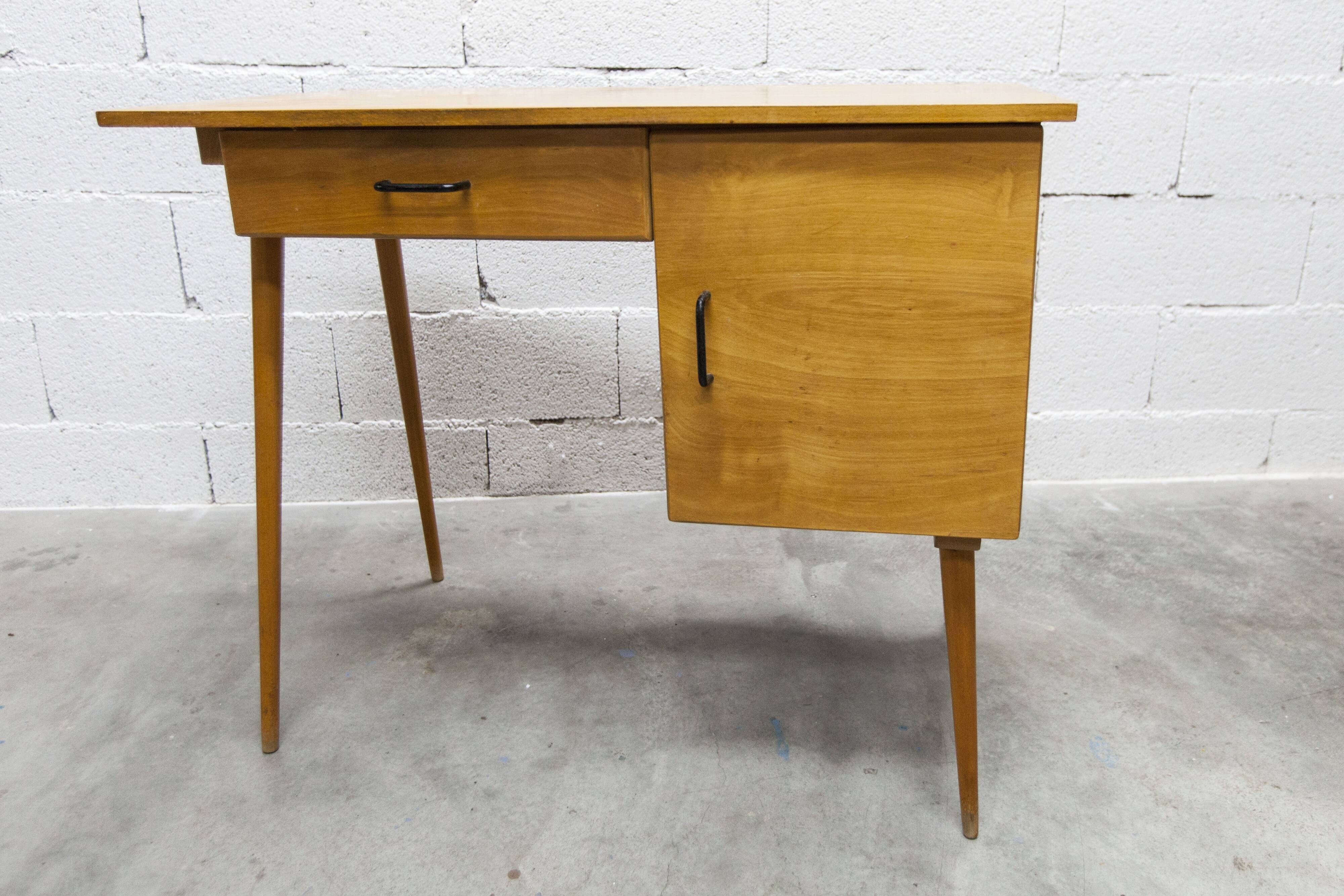 Ensemble bureau et chaise "Oeil" Baumann 1960