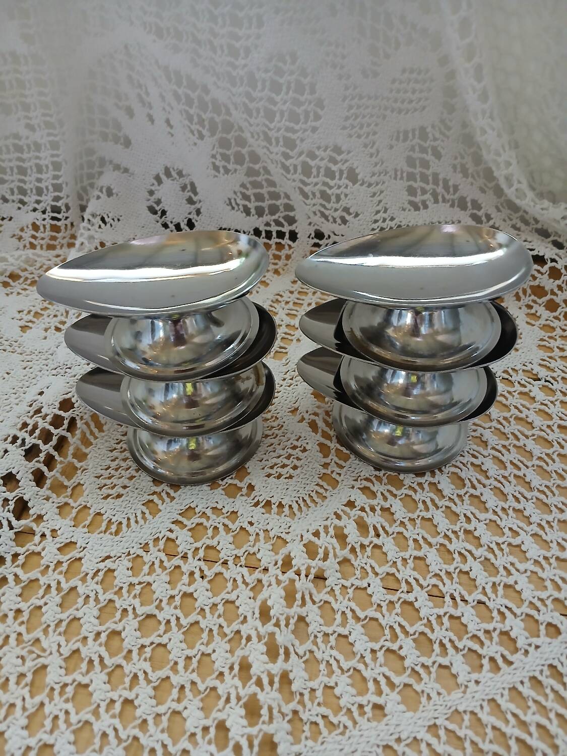 6 stainless steel avocado bowls