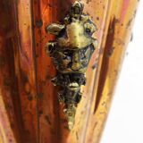 Umbrella stand in copper and brass