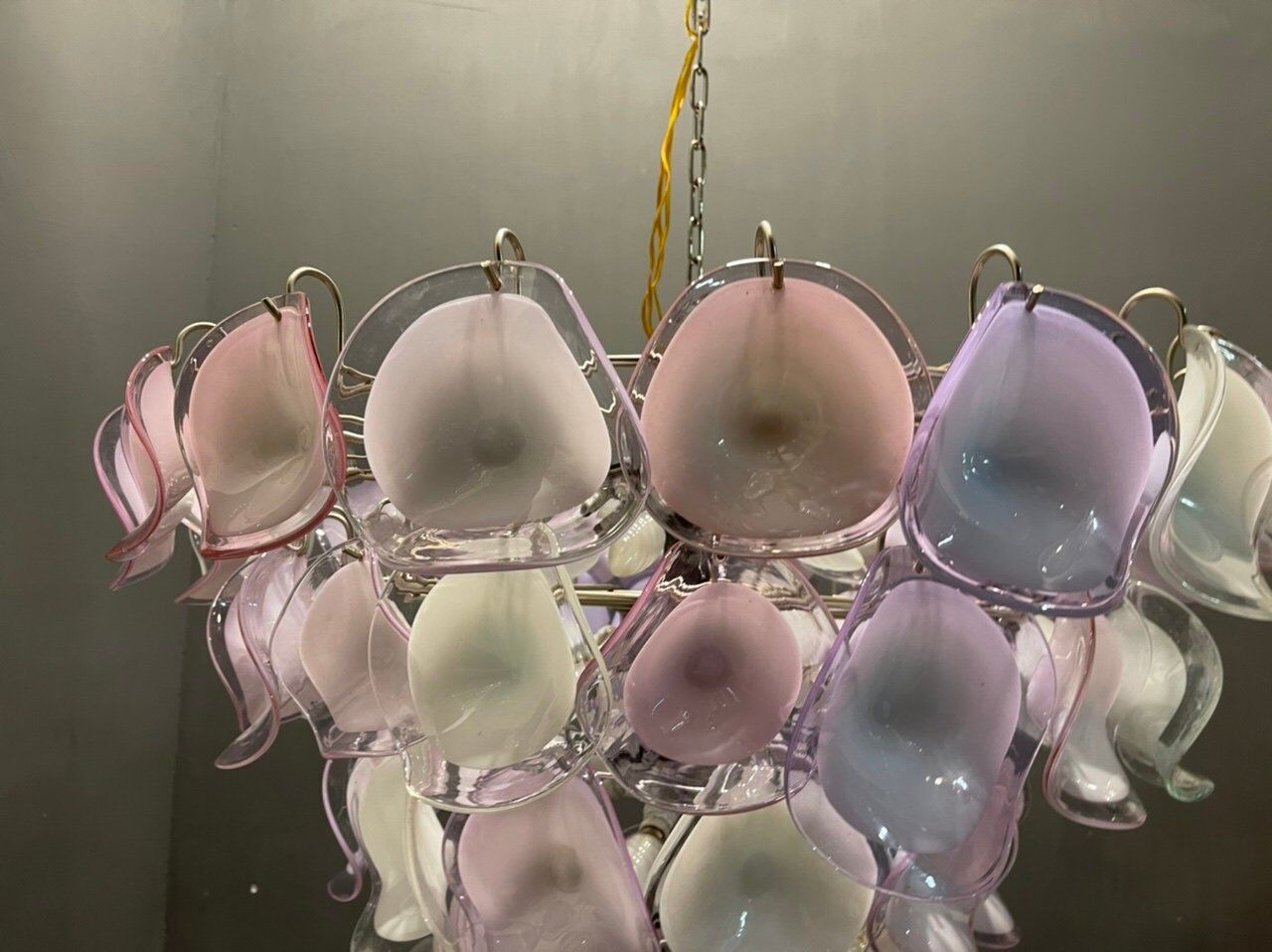 Lustre italien multicolore Murano