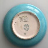 Circular dish in Longwy enamels, numbered