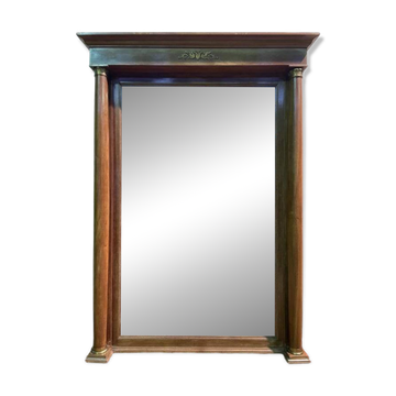 Miroir Époque Empire à double colonnes