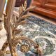Lustre Bronze Ceiling Light Empire Return Egypt Ram 6 Lights Frosted Glass