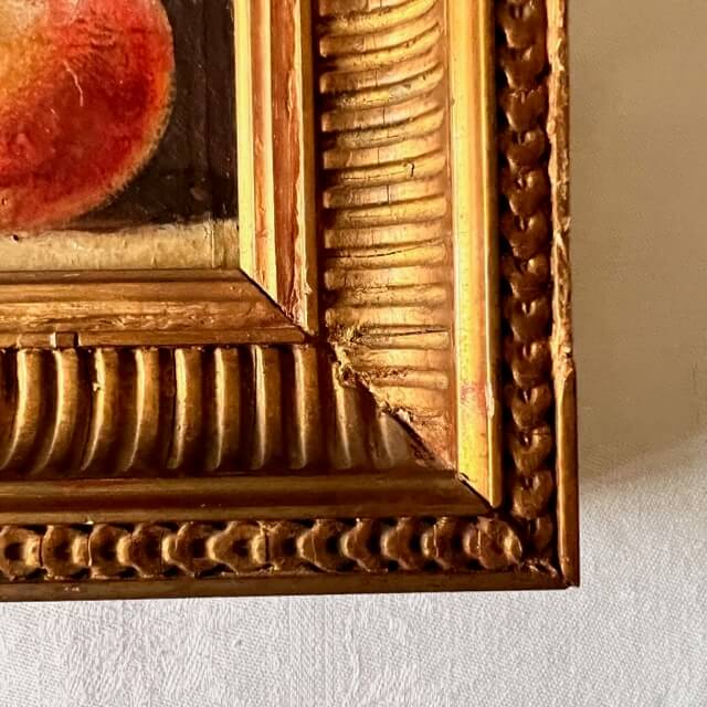 Still Life with Peaches and Black Grapes