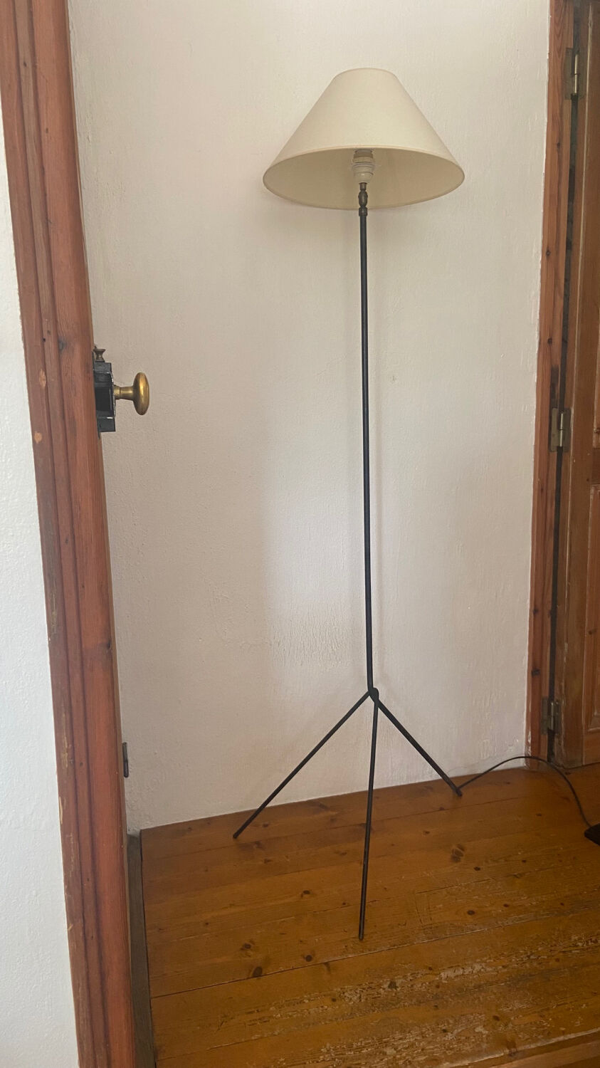 Vintage tripod floor lamp 1950