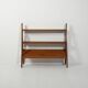 Small 1950s Scandinavian bookcase with magazine rack