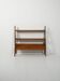 Small 1950s Scandinavian bookcase with magazine rack