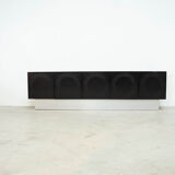 Black brutalist sideboard by Musterring