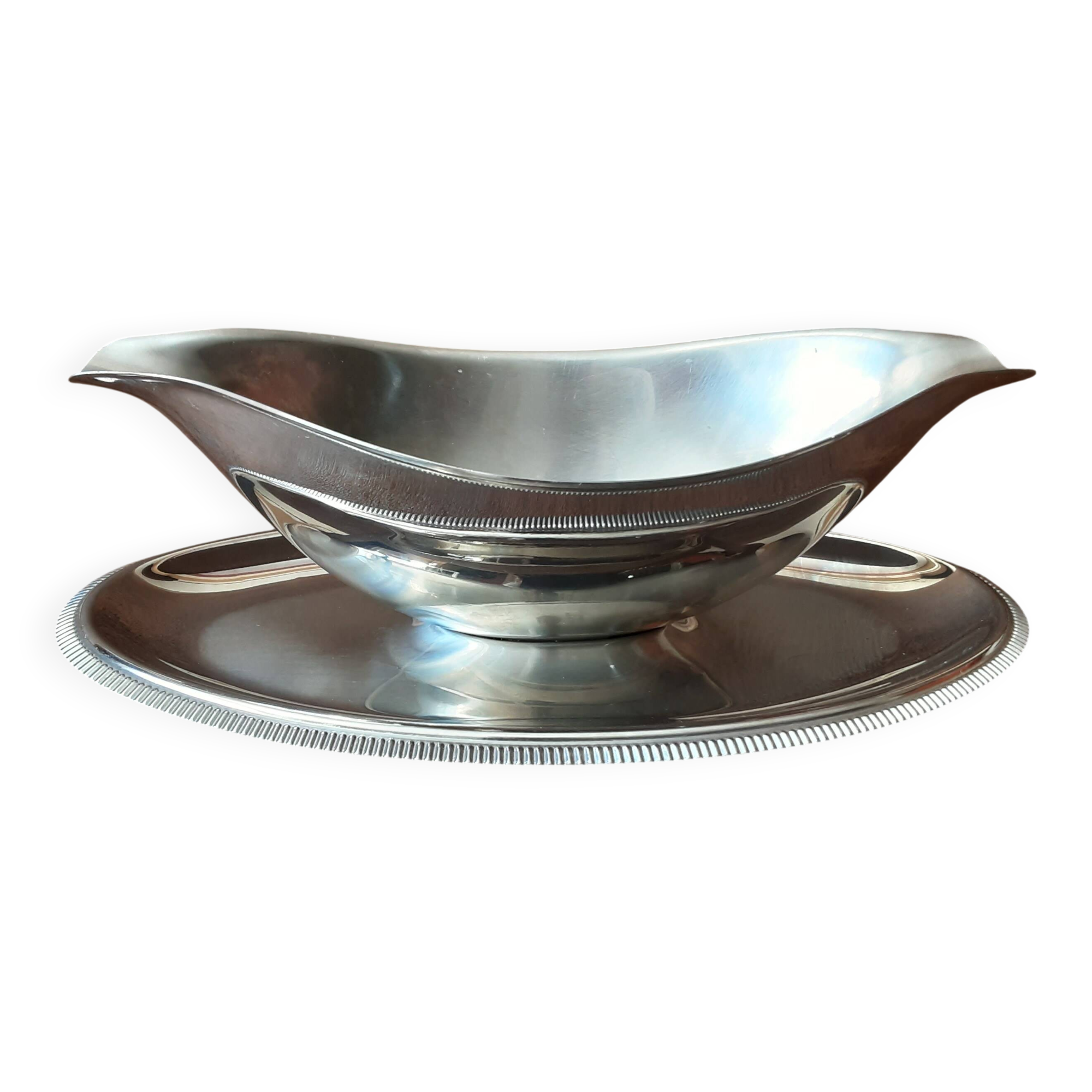 Stainless steel gravy boat