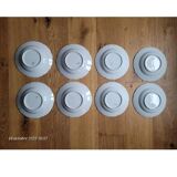 8 vintage soup plates