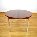 Rosewood and Chrome Dining Table 1960