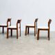 1970's sculptural Italian dining chairs
