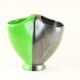Two-tone basket vase Saint-Clément by Blanche Letaille