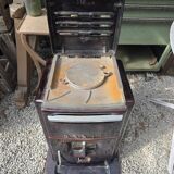 Godin enameled cast iron stove for coal and wood