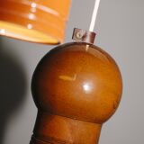 Lampe suspendue en argile verte