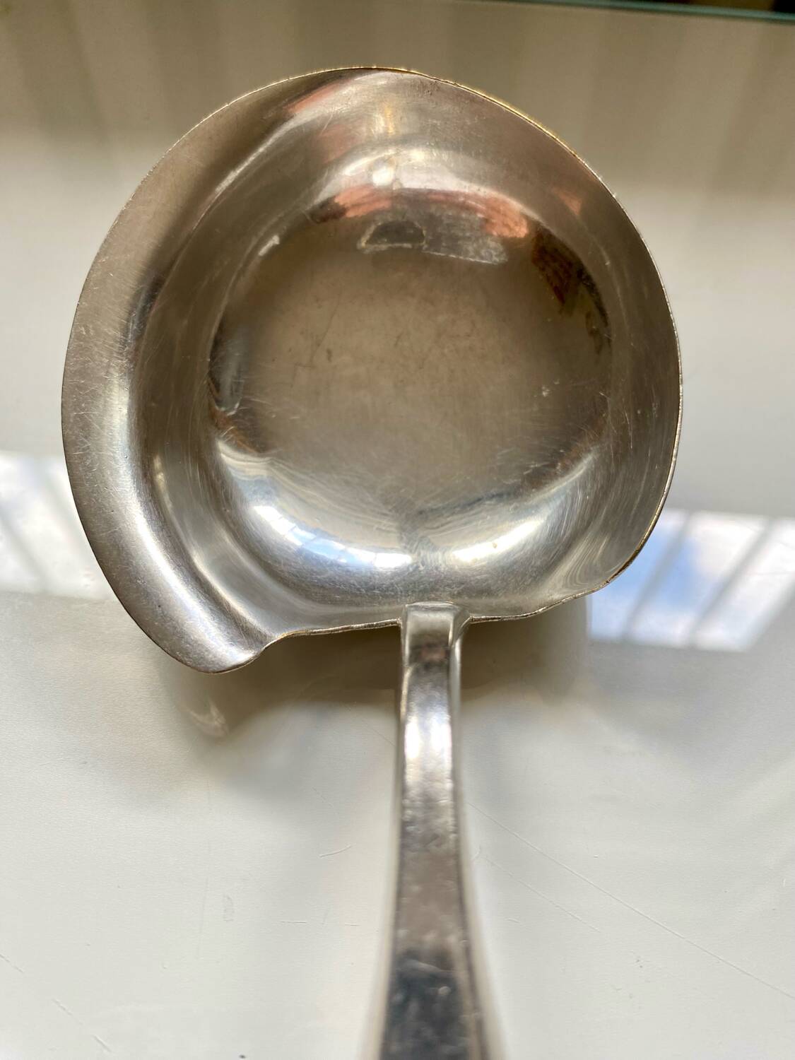 Grange louche en argent massif, époque XIXème