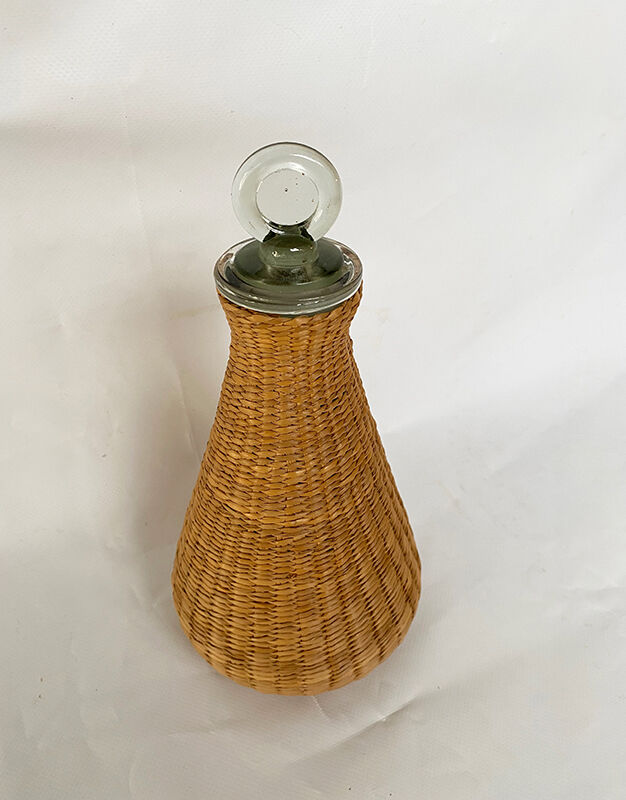 Rattan decanter
