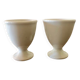 Antique earthenware egg cups