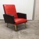 Paire de fauteuils rockabilly pieds compas 60