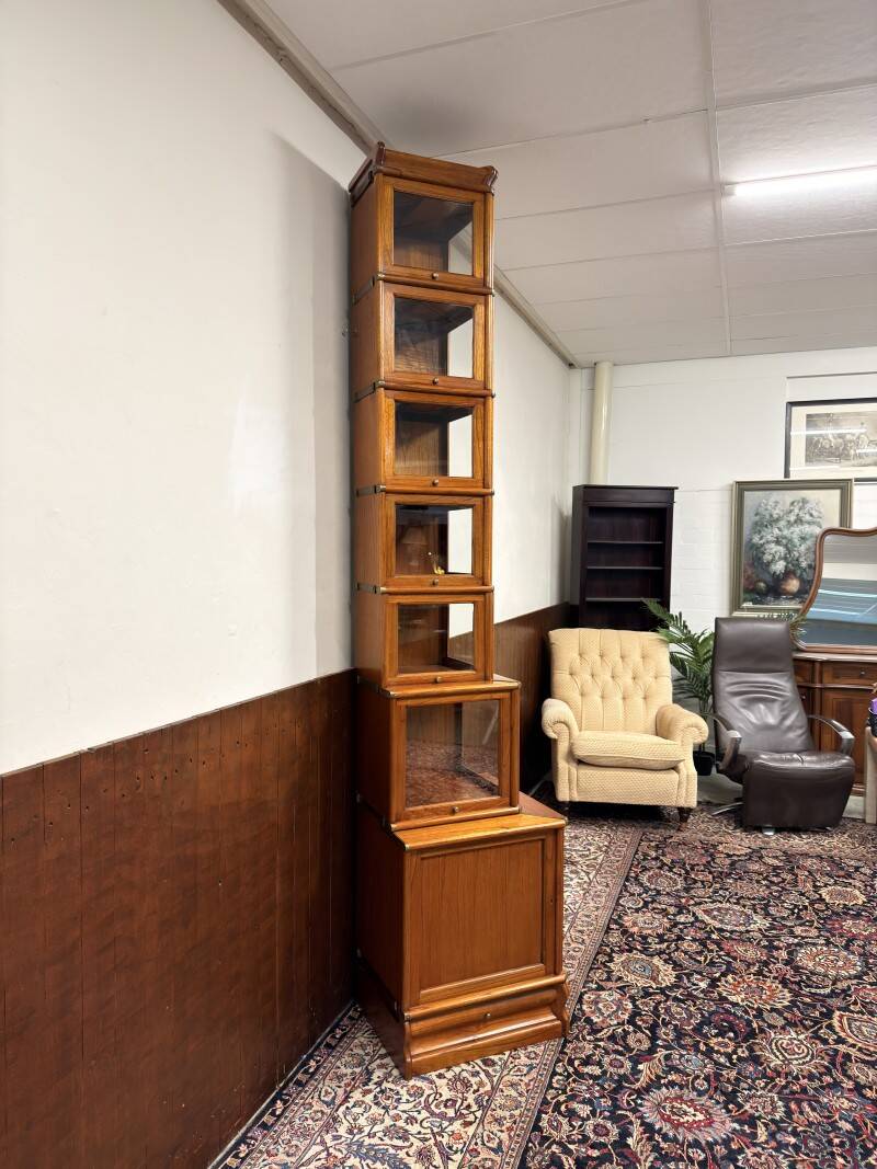 Original Globe Wernicke English Display Museum Cabinet