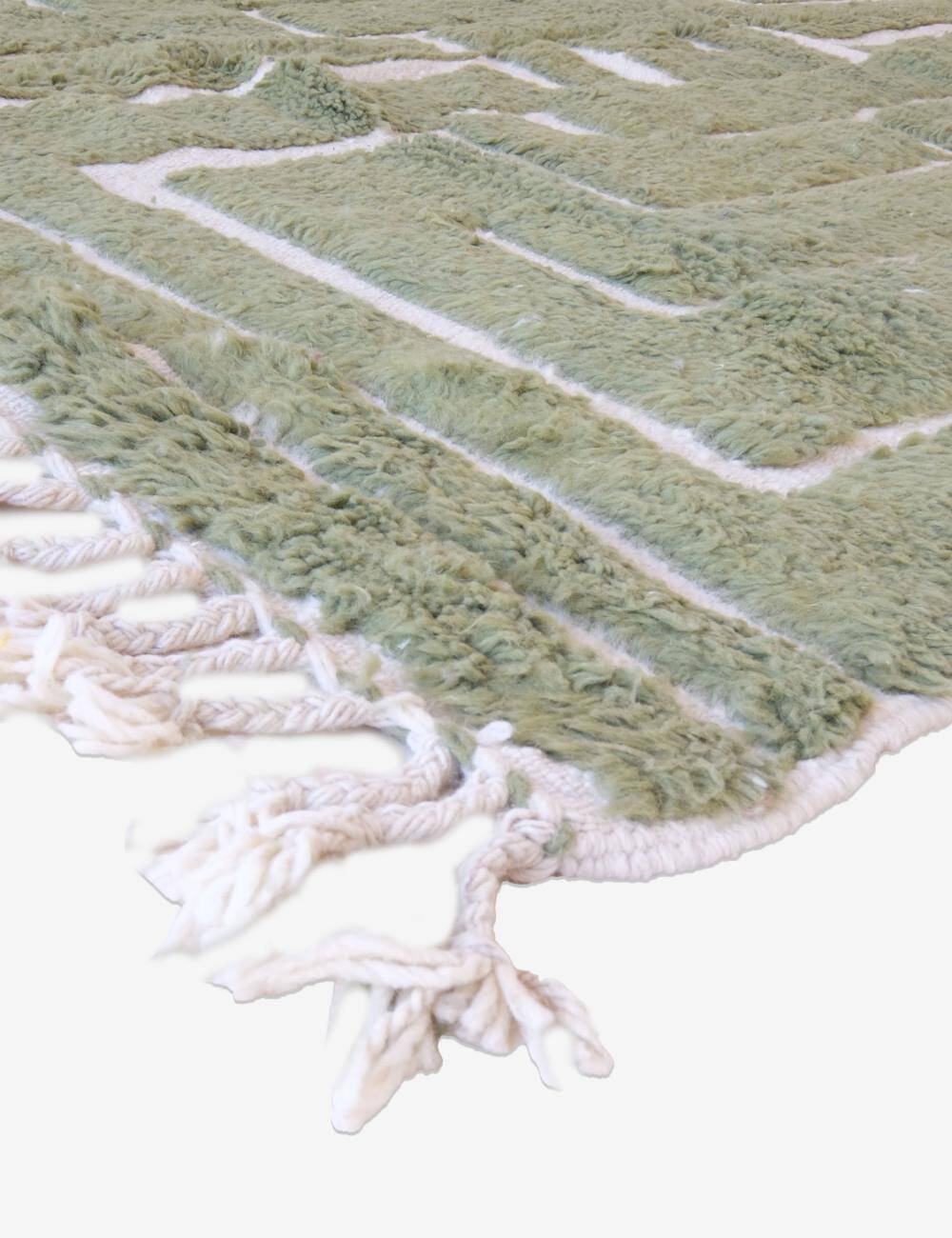 Green Berber Rug - 289 x 203 cm