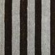 Tapis Kilim moderne rayé blanc et marron foncé