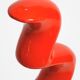 Two large limited abstract metal floor sculptures in red