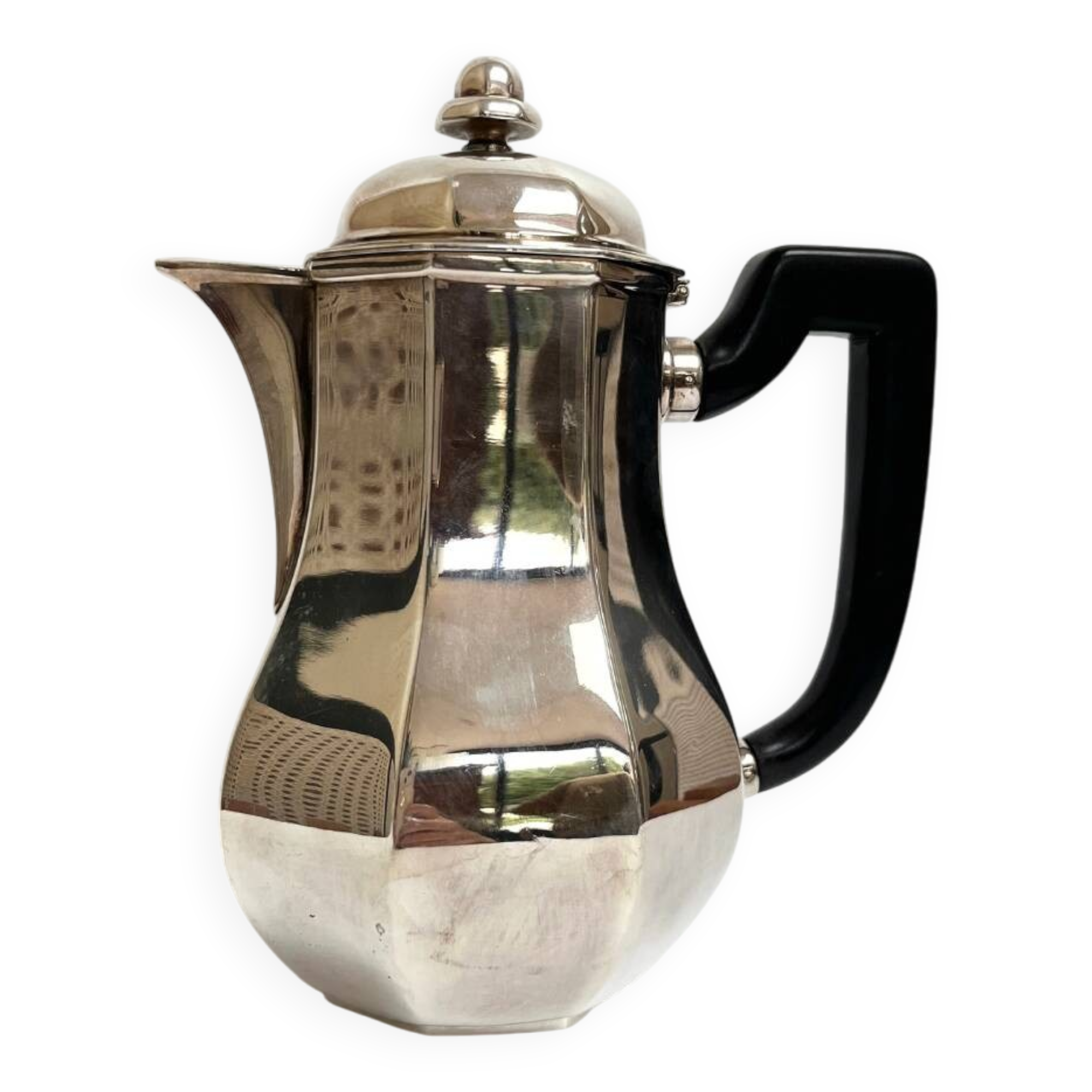 Ercuis silver-plated teapot, France 1960s