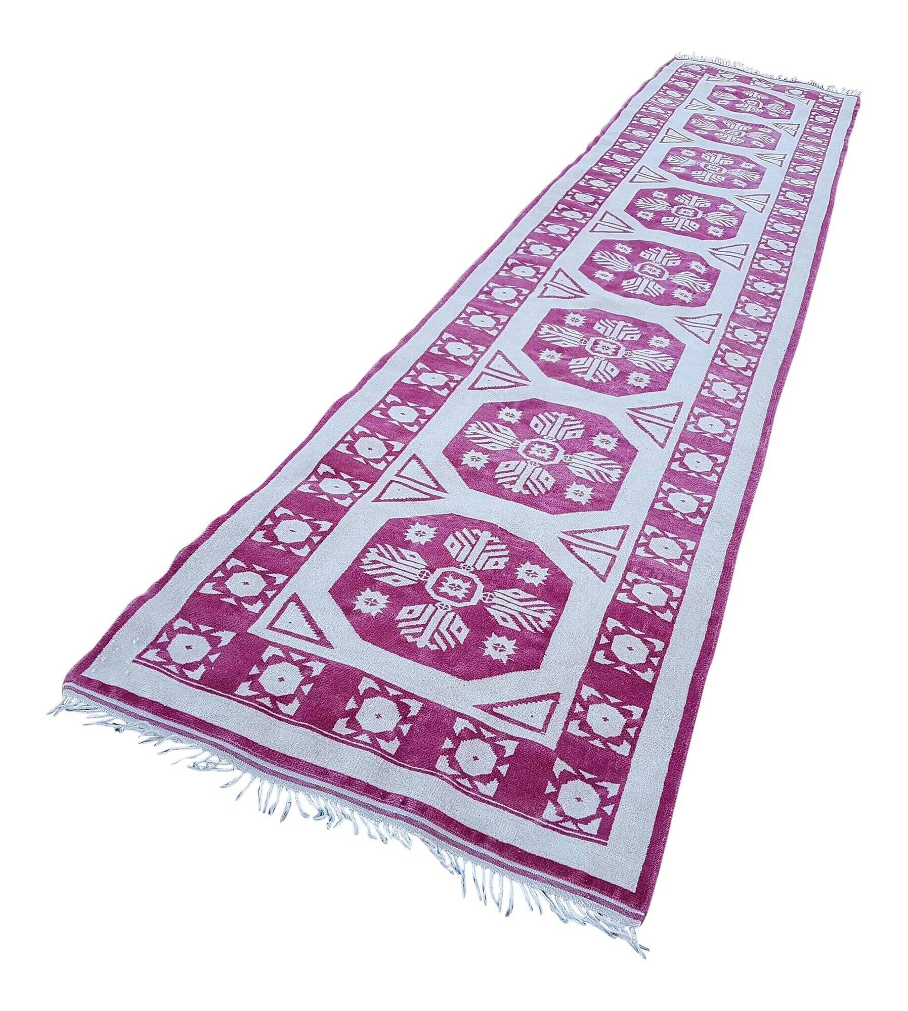 Vintage Turkish hallway rug 100x493 cm