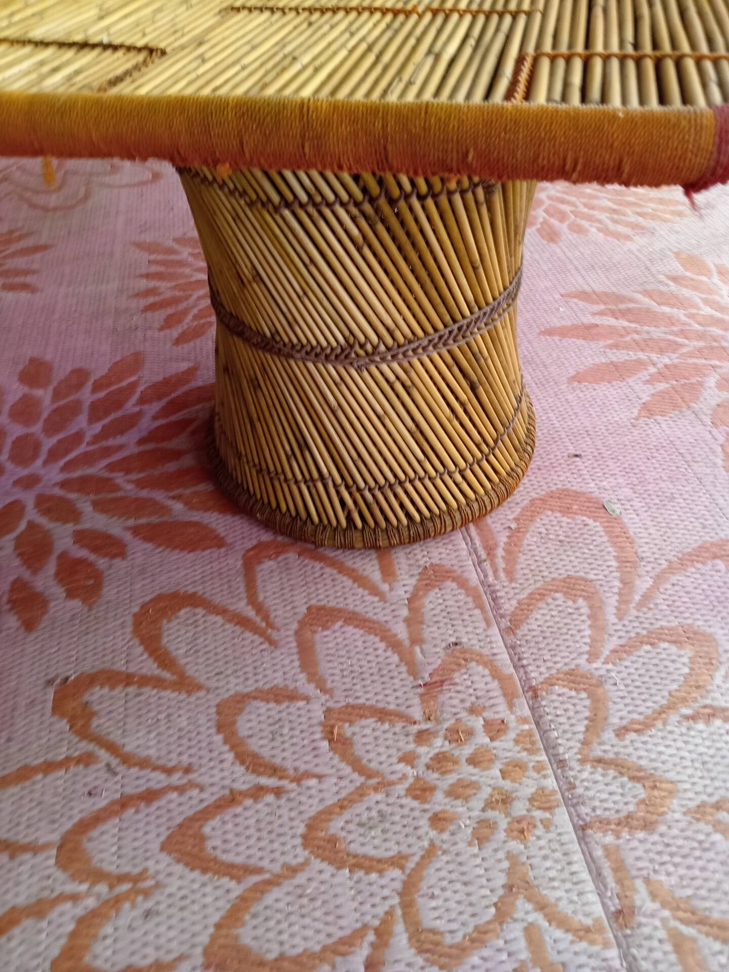 Bamboo coffee table