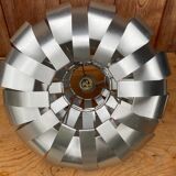 Ceiling lamp in aluminum slats 70s