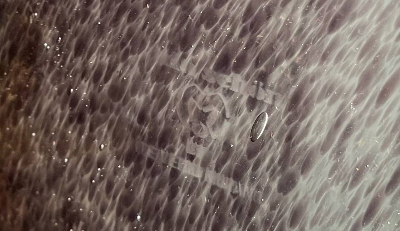 Set of 2 Vintage Mila Schön Murano Glass Pendant Lights, Italy, 1980s