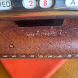 Perpetual calendar in leather and chrome