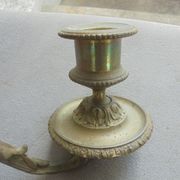Pair of Bronze Piano Candlesticks