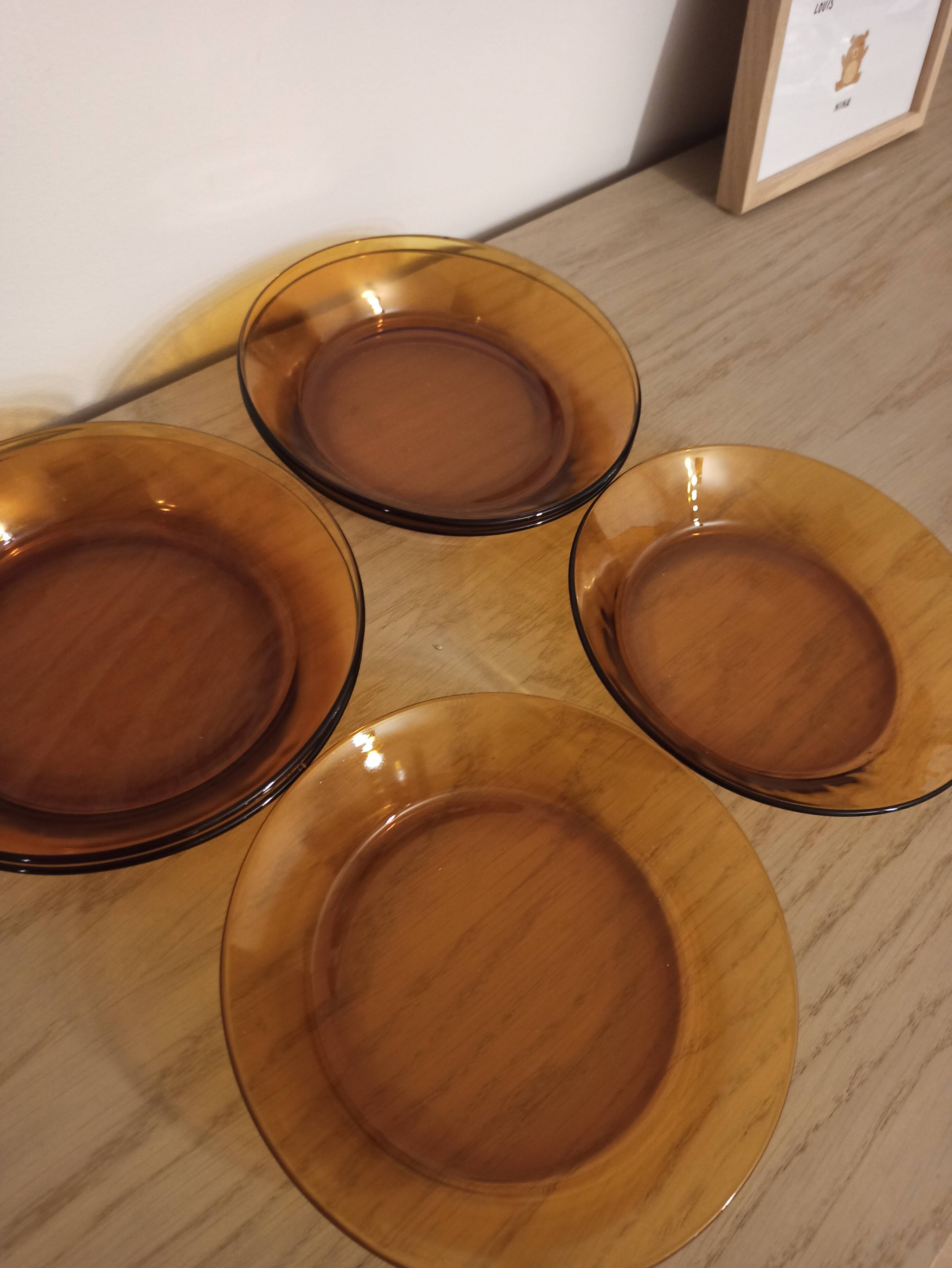 New vintage Duralex hollow plates